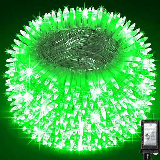 1500 LED Chrstmas Lights, 470ft Outdoor Christmas String Lights with 12 Modes, Green LED String Lights with Timer Dimmable Waterproof for Tree Fence Garden Xmas Wedding Party Decor Green