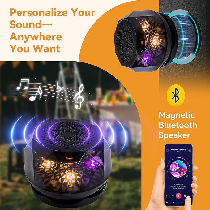 Patio Gazebo 11'x13' with LED Lights & Bluetooth Speaker, Heavy Duty Outdoor Canopy Shelter with Metal Frame, Double Roofs, Soft-top Gazebo with Netting and Curtains for Backyard