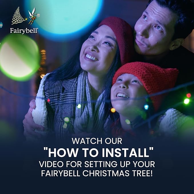 Fairybell - Flagpole LED Christmas Tree - Outdoor Christmas Decorations - Warm White - 900 LED Tree - 20ft - Suitable for Existing Flagpoles