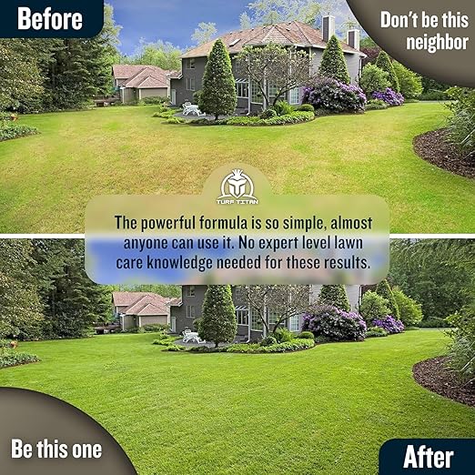 Turf Titan Thatch Buster Lawn Aerator & Grass Dethatcher (1 Gallon) ? All-Natural Liquid Soil Loosener & Conditioner for Green Grass ? Healthy Soil in 45 Days ? Covers Up to 32,000 Sq Ft