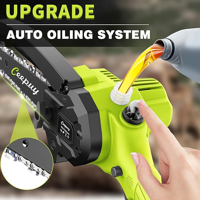 Mini Chainsaw Cordless,[2025 Upgraded] Electric Saw Gifts for Men Dad Husband Gardener, Cool Gadgets for Men 2025, Stocking Stuffers for Adults Christmas Gifts for Women