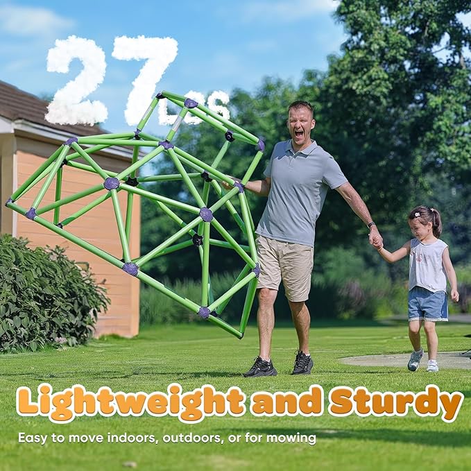 Zupapa Monkey Bars Climbing Dome - Sturdy & Portable Jungle Gym for Kids, Backyard Playset for Toddlers, Active Outdoor Fun for Kids, Lightweight & Easy Assembly