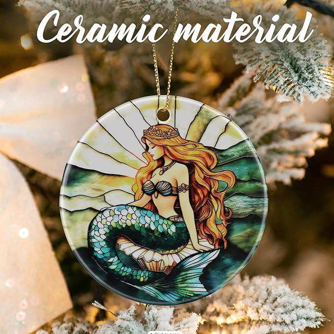 Mermaid Ornaments, Christmas Ornaments: Christmas Tree Decorations, Holiday Decor, Stocking Stuffers, Gift Ideas, Xmas Gift, Mermaid Lover Gifts & Gifts for Her