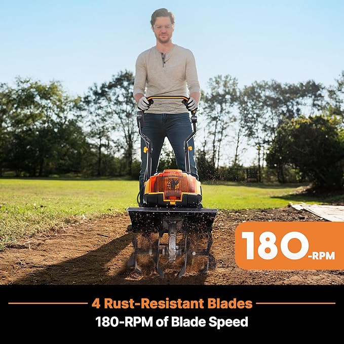 LawnMaster 48V MAX* 14.5¡± Cordless Tiller ? CLTE4814