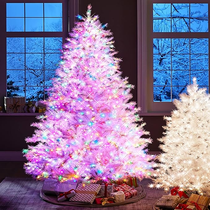 kemooie 500 LED Multicolor Christmas Lights, 164 FT 8 Lighting Mode Plug in Fairy Light Outdoor, IP44 Waterproof String Lights for Outdoor Indoor Wedding Party Xmas Decorations (Multicolor)