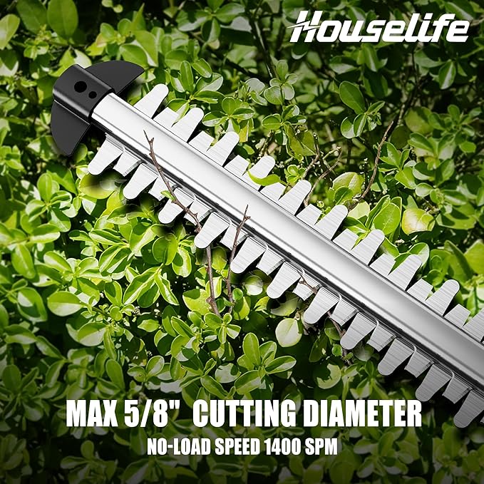 Houselife Cordless Hedge Trimmer and Leaf Blower Combo Compatible with Dewalt 20V Max Battery (Tool Only), 18'' Battery Powered Hedge Trimmers and Electric Leaf Blowers Lawn Care, Yard, Garden