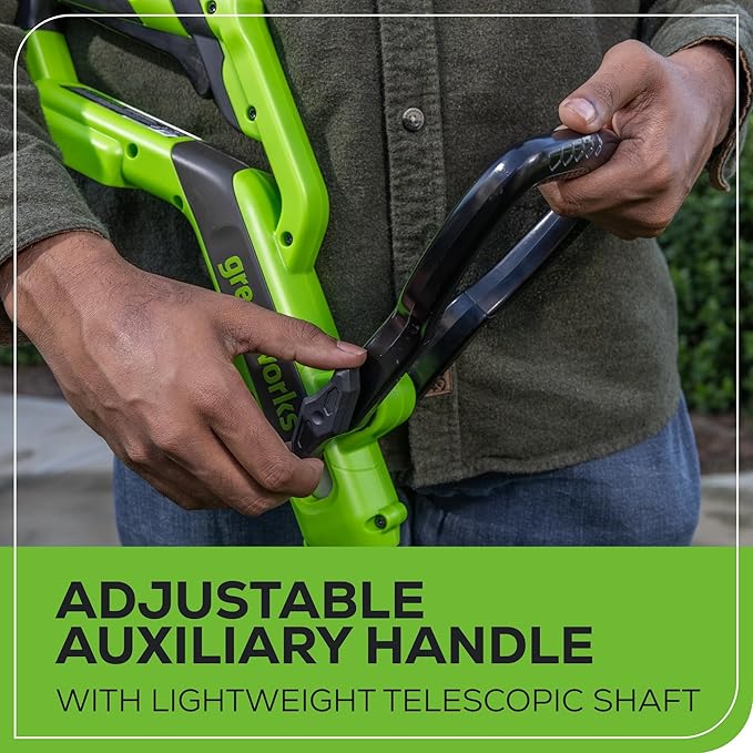 Greenworks 24V Cordless String Trimmer/Edger (Gen 2), 12 Cutting Width, Ultra-Light 6 lbs Design, with 2.0Ah Battery & Charger Included
