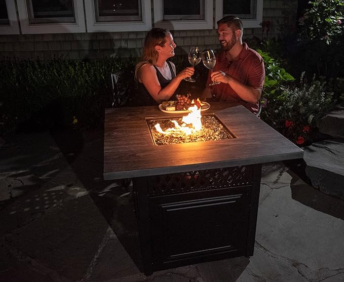 Endless Summer DualHeat Dakota 38 Fire Pit | Dual Heat 2-in-1 Propane Fire Pit & Outdoor Heater | 41,000 Total Combined BTU