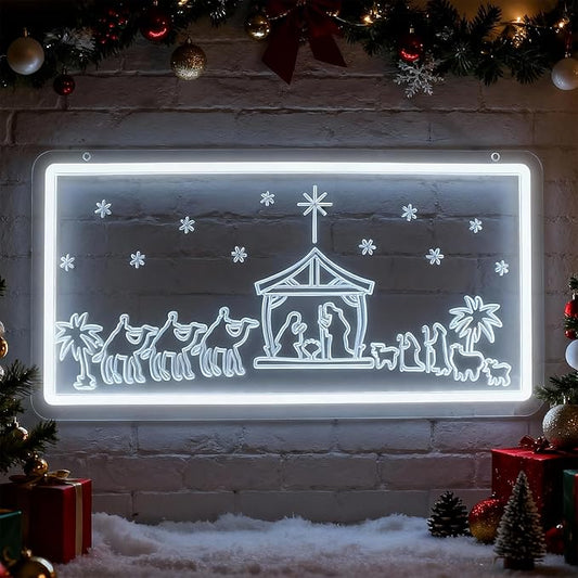 Christmas Home Decor Neon Sign Led Neon Christmas Lights Ornaments Tree Decorations Outdoor Neon Signs for Wall Decor USB Powered Led Neon Signs for Room Decoration