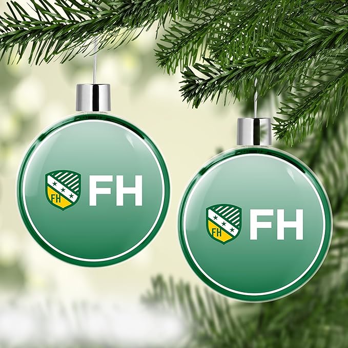 Farmhouse Round Flat Christmas Tree Ornament Decoration for Tree Party Home Holiday Decor (Farmhouse 3)