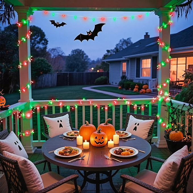 JMEXSUSS 600 LED Christmas String Lights Outdoor, Red White and Green Lights Clear Wire, Christmas Twinkle String Lights Plug in for Tree Christmas Decorations