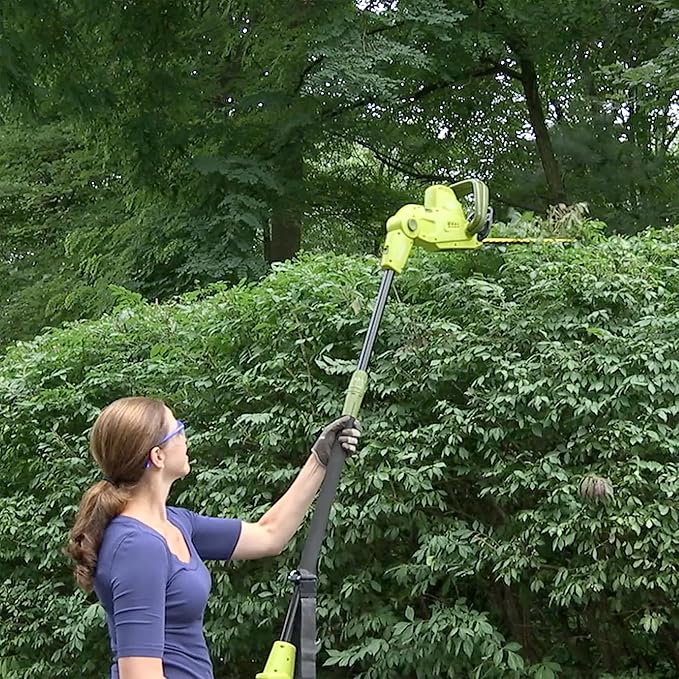 Sun Joe SJH904E Multi-Angle Telescoping Convertible Electric Pole Hedge Trimmer | 19-Inch 4.5 -Amp