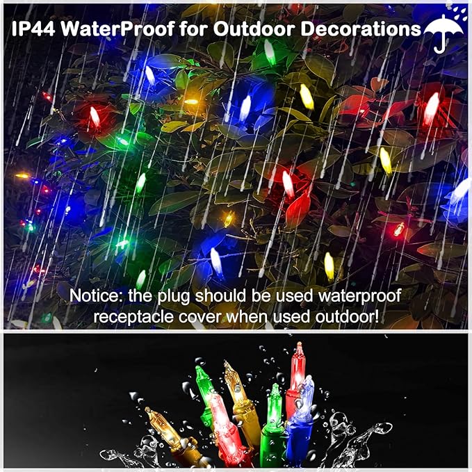 Christmas Net Lights Outdoor for Bushes, 6x5ft 120LED Net Light Outdoor Mesh Lights, Connectable Waterproof Net Light for Bushes,Garden,Yard,Trunk,Xmas Tree,Christmas Décor (Multicolor)
