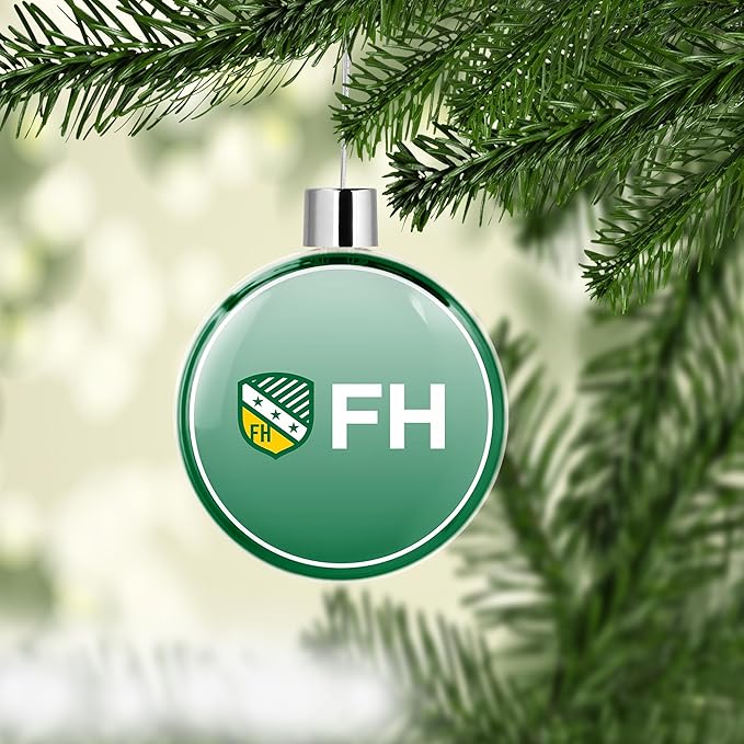 Farmhouse Round Flat Christmas Tree Ornament Decoration for Tree Party Home Holiday Decor (Farmhouse 3)
