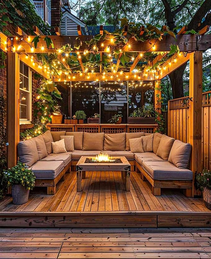 197FT 600 LED Christmas Lights Outdoor, Plug in Christmas Tree Lights Waterproof, 8 Modes Warm White String Twinkle Lights for Indoor Classroom Patio Garden Party Wedding Holiday Decorations