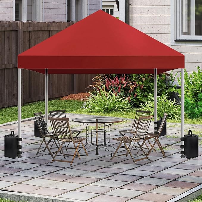 slashome 4 Pack 10L Canopy Water Weights for Wind, 88 Lb Water Bag Weights, Heavy Duty Anti-Tip Tent Stakes Leg Weight Bags for Gazebo, Pop Up Canopy, Party Tent, Market Stall (10L, 4)
