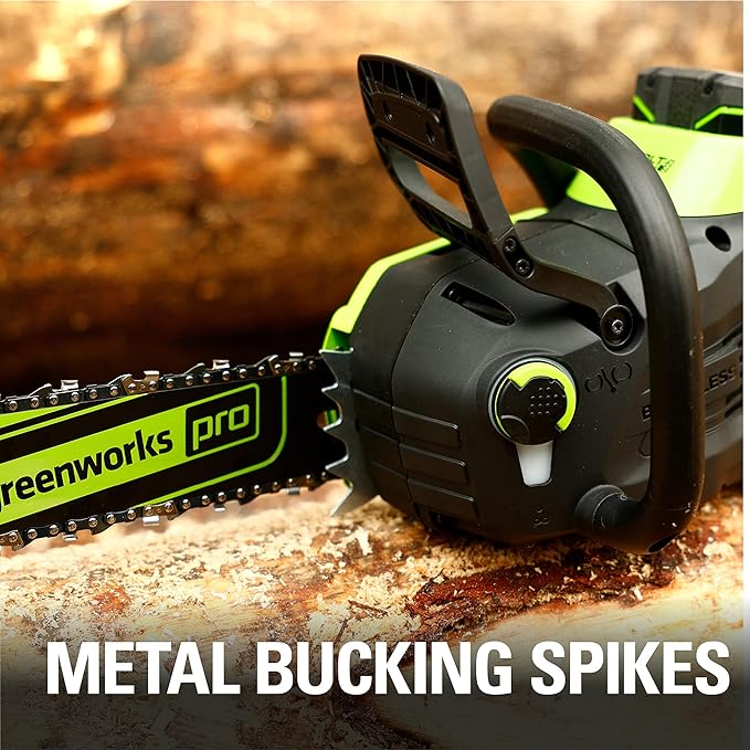 Greenworks 80V 16 Brushless Cordless Chainsaw (Great For Tree Felling, Limbing, Pruning, and Firewood / 75+ Compatible Tools), 2.5Ah Battery and Charger Included