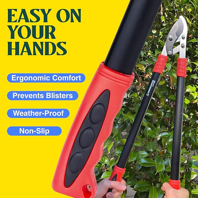 Haus & Garten PowerPRO Compound Action 29 Bypass Loppers - Use as loppers for tree trimming, branch cutters, heavy-duty garden pruning tree clippers, lopping shears