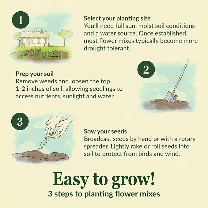Ferry-Morse Knee-High Mix Bulk Wildflower Seeds, 1lb