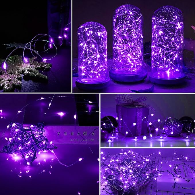 AIKEI 12 Pack LED Fairy Lights Battery Operated, String Lights Waterproof 7 Feet 20 Led Firefly Starry Lights for Wedding Party Bedroom Garden Christmas Decoration Mix-Colored