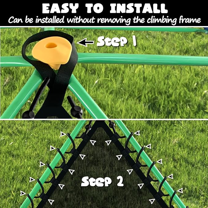 Net Chair for 10FT 11FT Climbing Dome, Sturdy Climber Dome Accessories, Easy to Install, Ages 4 and up