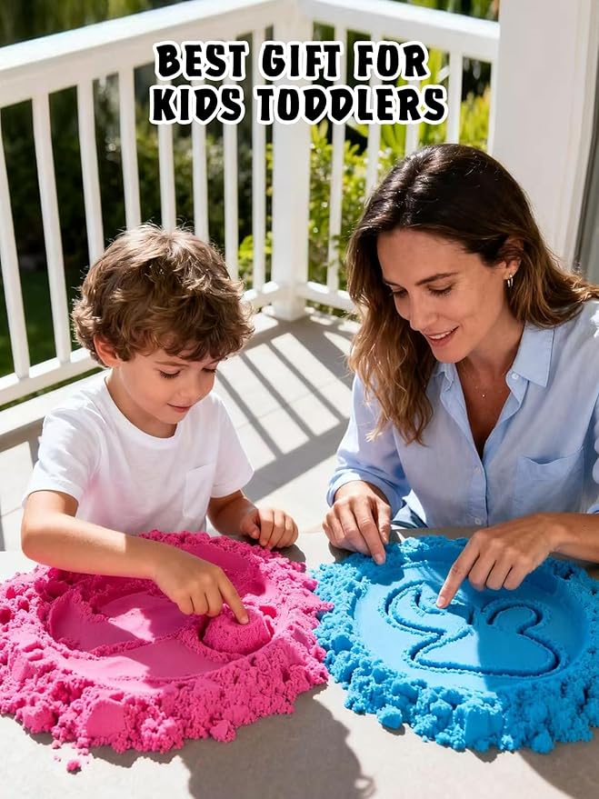 Pet Sensory Bin, Animal Sandbox for Toddlers, 30 PCS Play Sandbox with Lid, Preschool Learning Activities Gifts for Boys Girls Age 3+