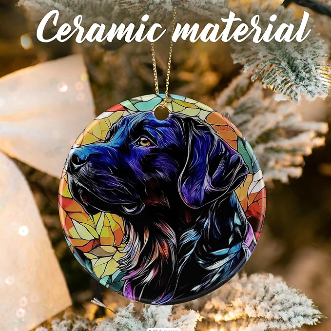 Black Labrador Retriever Ornaments, Dog Christmas Ornaments: Christmas Tree Decorations, Holiday Decor, Stocking Stuffers, Gift Ideas, Xmas Gift, Dog Lover Gifts & Pet Lover Gifts