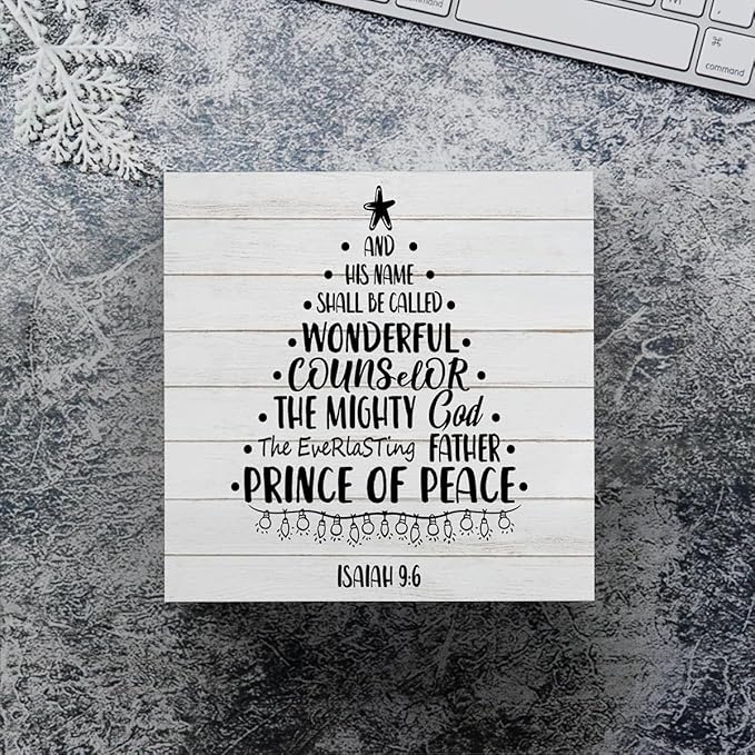 Funny Christmas Sign Christmas Tree Decor Christmas Decorations Indoor Winter Christmas Desk Accessories Decorations for Table Home Shelf Office Gifts for Women 5 X 5 Inch
