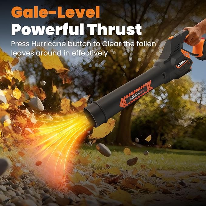 maXpeedingrods Leaf Blower Cordless, 650CFM Electric Leaf Blower with 2 x 4.5Ah Batteries & Fast Charger, 180¡Æ Deformation Blower, Lightweight Leaf Blower for Lawn Care, Garden, Patio & Outdoor Clean