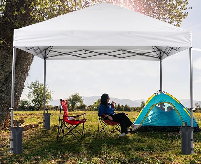 COOSHADE Canopy Tent Sand Bags Gazebo Weights Bags,4 Pack,120LBS,Black