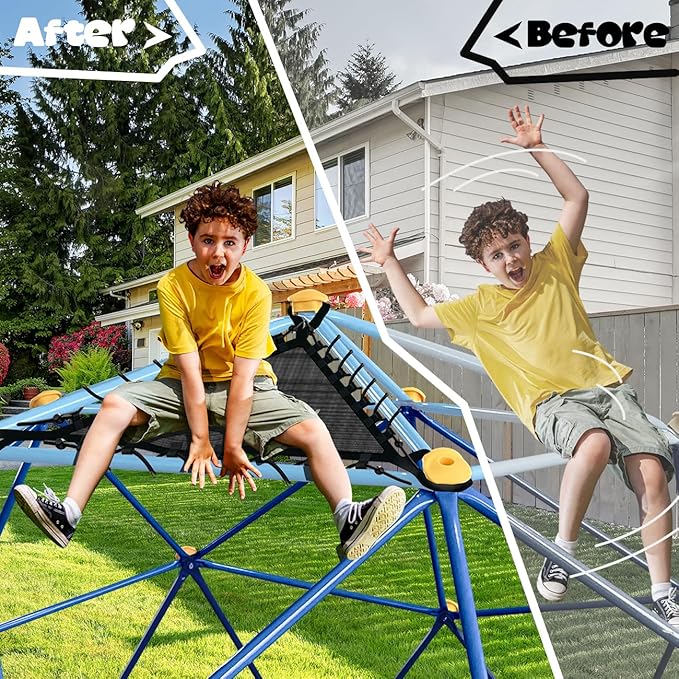 Net Chair for 10FT 11FT Climbing Dome, Sturdy Climber Dome Accessories, Easy to Install, Ages 4 and up
