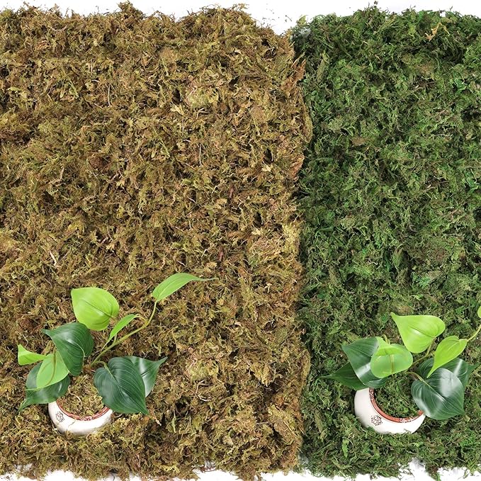 Artificial Moss - 45.86 OZ (1310g) - Premium Fake Moss Versatile for Crafts & Décor - Natural Look, Low Maintenance, Perfect for Fairy Gardens, Terrariums, Wedding Decor & Faux Potted Plants