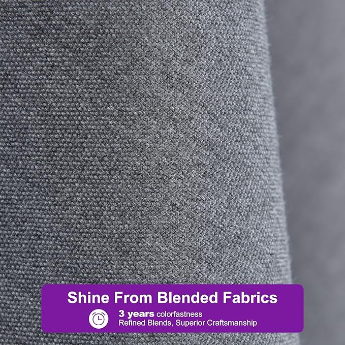 PURPLE LEAF 9 FT Cantilever Patio Umbrella Outdoor Aluminum Offset Square Umbrella with 3 Years Fade Resistance Recycled Fabric and 360-degree Rotation for Deck Pool Garden, Mist Grey