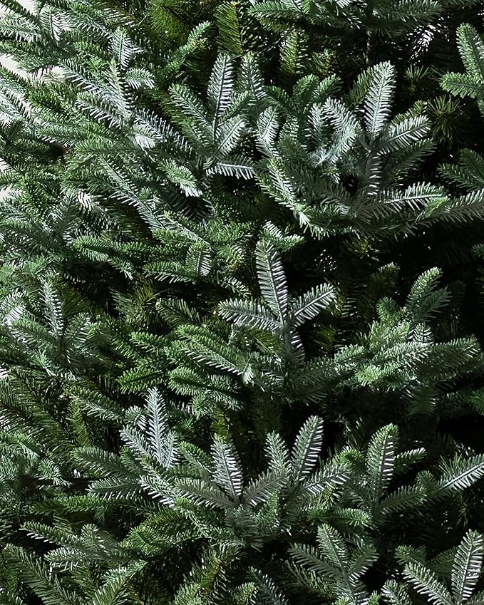 Balsam Hill European Silver Fir - Elegant Artificial Christmas Tree with True Needle Foliage Available Unlit or with LED Clear Lights, Unlit, 9'