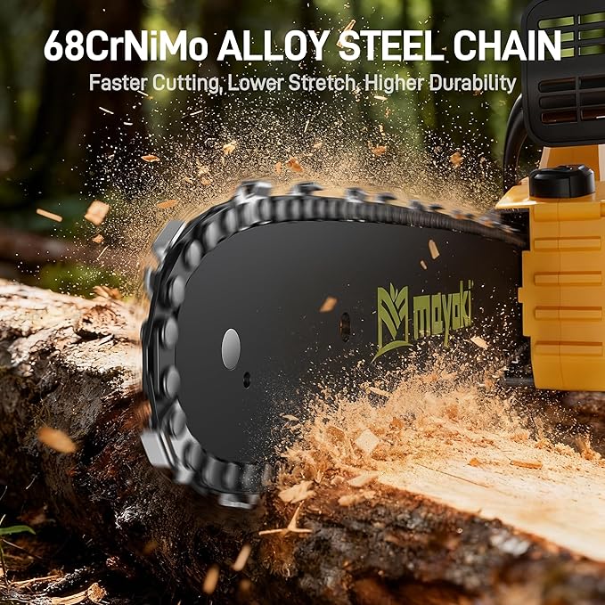 Cordless 40V 14 Chainsaw Compatible with Dewalt 20V MAX Battery, Electric Handheld Power Chain Saw w/ 1700W Brushless Motor, 40 Ft/s, (2) 4.0Ah Battery, Auto Oiler for Tree Wood Cutting Trimming