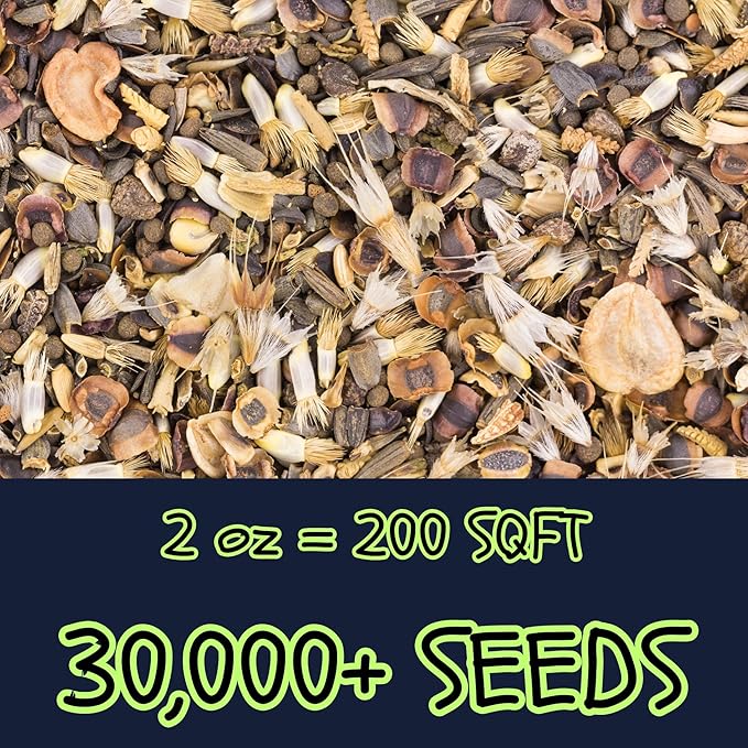 Midwest Wildflower Mix (2oz) Sprinkle a Little Magic—Our Shade, Perennial, Hummingbird, Deer-Resistant, and Other mixes Bring Vibrant Color and pollinator Joy to Any Space.