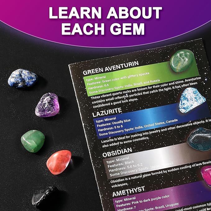 Galaxy Sensory bin, Gemstone Dig Kit,Galaxy Excavation Gem Kit with 5 Real Gemstones for Kids,Space Planet Toys STEM Science Kits,Alien Sandbox Play Set for Girls Boys 3 4 5 6 Years Old