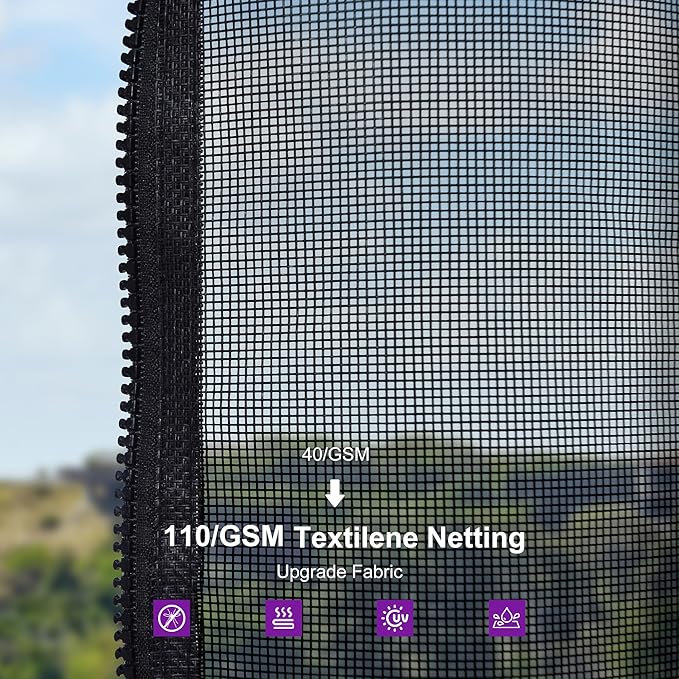 PURPLE LEAF 10' X 12' Gazebo Outdoor Aluminum Gazebo with Heavy Duty Galvanized Steel Double Roof for Patio Backyard Deck, Netting and Curtains Included, Grey