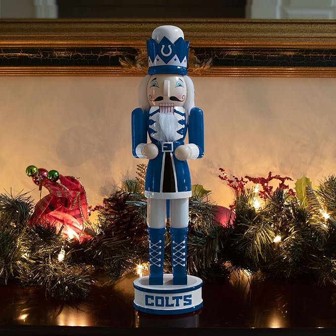 foco NFL Team Logo Collectible Holiday 14" Nutcracker