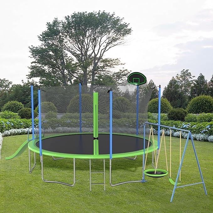 Trampoline with Outdoor Bounce Bed