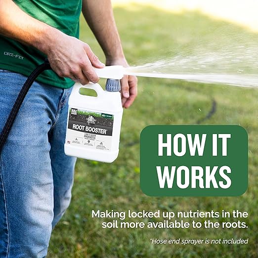 Turf Titan Root Booster ? Grass Probiotic & Garden Booster ? Natural Liquid Probiotic for Lawn Care ? Green Lawn Enhancer for Yard Maintenance ? Covers up to 8,000 Sq Ft