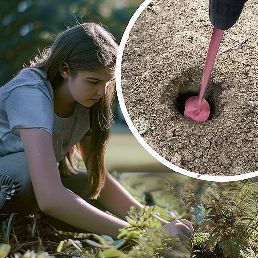 TCBWFY Garden Auger Drill Bit Set - 3.5 x 16 Inch & 1.6 x 16.5 Inch Auger Drill Bits for Planting - Heavy-Duty Garden Tools for Bulbs, Flowers, and Vegetables