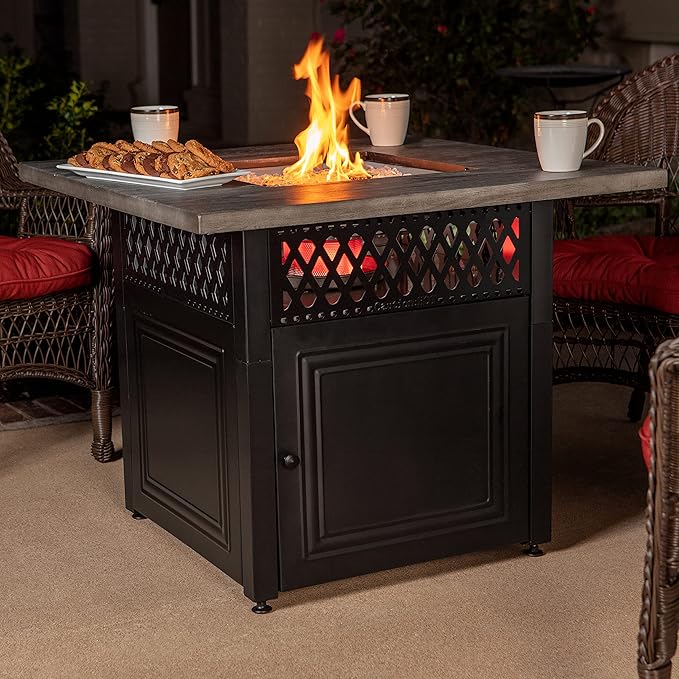 Endless Summer DualHeat Dakota 38 Fire Pit | Dual Heat 2-in-1 Propane Fire Pit & Outdoor Heater | 41,000 Total Combined BTU