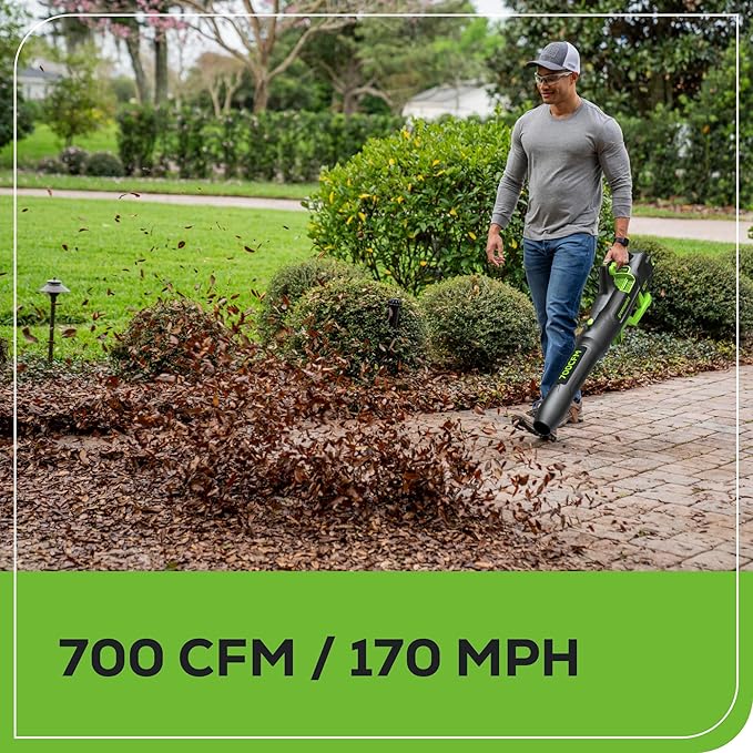 Greenworks 80V 21" Push Lawn Mower + Blower (Gen 2), 5.0Ah Battery