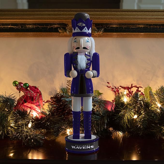 foco NFL Team Logo Collectible Holiday 14" Nutcracker