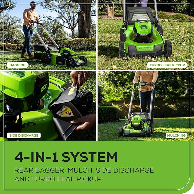 Greenworks 80V 21" Self-Propelled Lawn Mower (Gen 2), 8.0Ah Battery