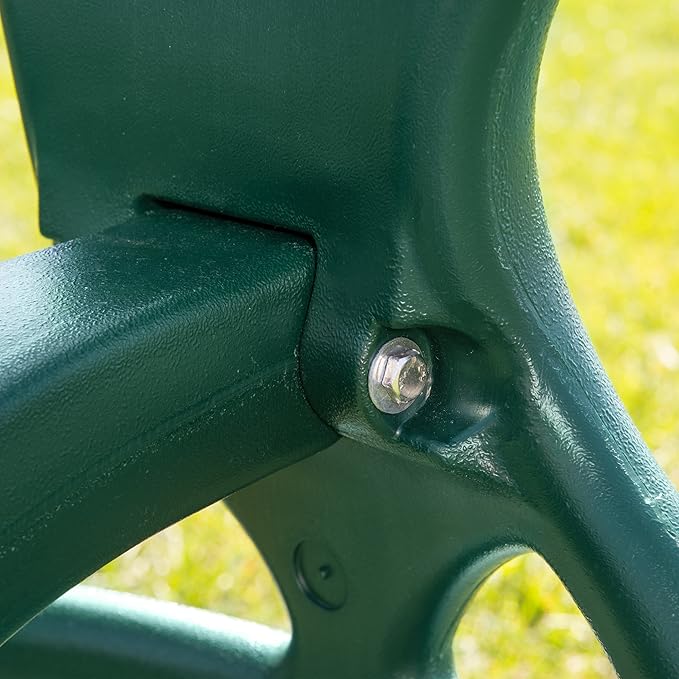 Swing-N-Slide WS 3452 Heavy Duty Two Person Dual Glider Swing, with Coated Chains to Prevent Pinching, 18 W x 25 in H x 40 L, Green