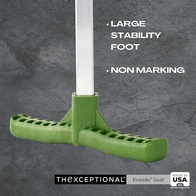 TheXceptional Kneelie with Tush Pad | Kneeling Bench for Gardening | Ergonomic Garden Stool Kneeler with Handles | Garden Kneelers for Gardeners | Made in USA by Vertex Products | Model EX152