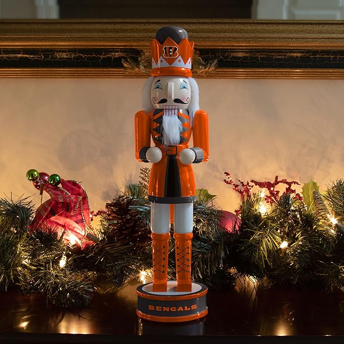 foco NFL Team Logo Collectible Holiday 14" Nutcracker