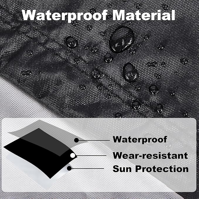 Patio Heater Covers for Standing Heater, Upgrade Windproof Fire Sense Patio Heater Cover, Propane Outdoor Heater Cover Waterproof Heavy Duty Accessoriesm, 89¡±H x 33¡±D x 19¡±B